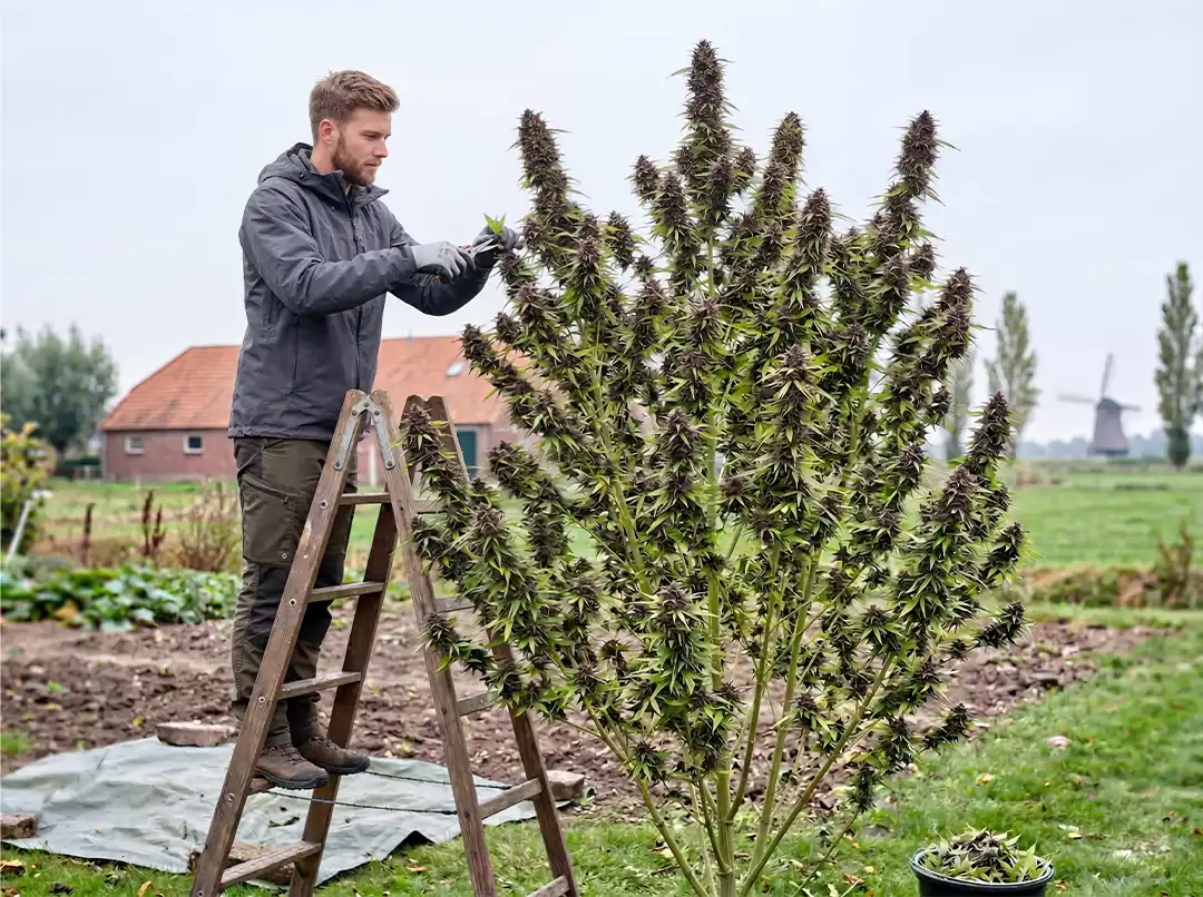Frisian Dew strain story and grow tips pruning